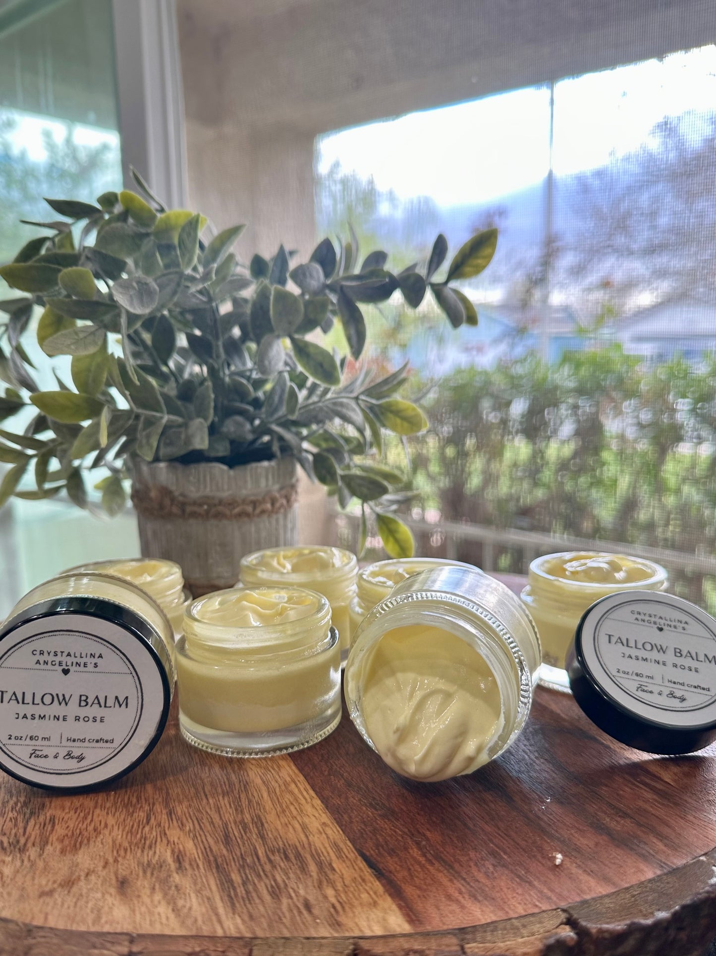 Jasmine Rose Tallow Balm 2 oz
