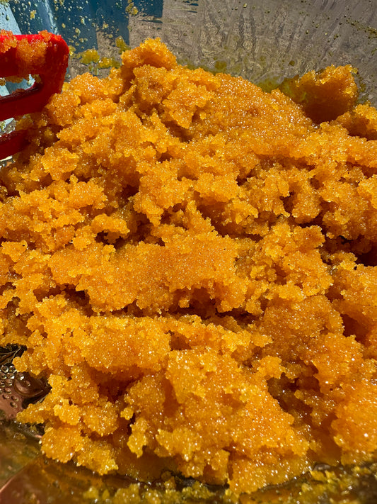 Skin brightening scrub 8 oz glass jar