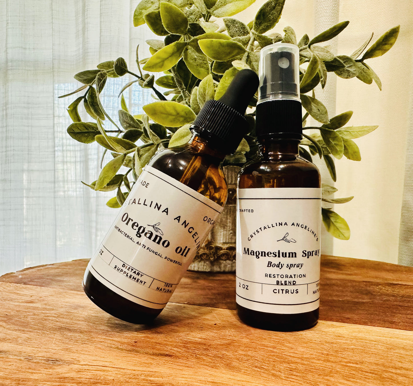 Wellness Bundle - 2 oz Oregano oil, 2 oz Magnesium spray